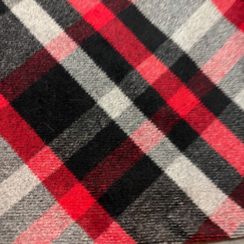 Chadwicks Wool Blend Red Plaid Tartan Fall Black Core Academic Holiday Preppy - Picture 3 of 9